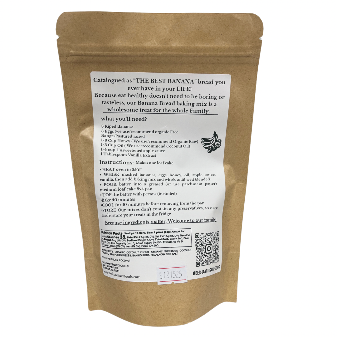 Healthy Banana Bread Baking Mix