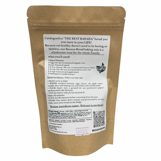 Healthy Banana Bread Baking Mix